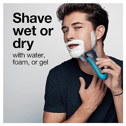 Braun Electric Series 3 Razor with Precision Trimmer, Wet & Dry, Blue/Black V4715