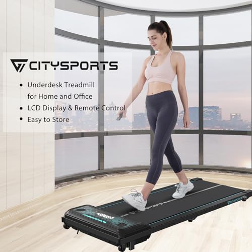 CITYSPORTS Under Desk Treadmill, Portable Walking Pad for Home W3670