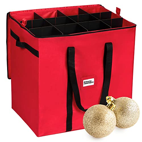 Christmas Ornament Storage Box for 48 Ornaments with 4 Trays Y122302