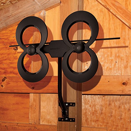Antennas Direct ClearStream 2MAX Indoor Outdoor TV Antenna, 60+ Mile Range, 4K 8K UHD B488885