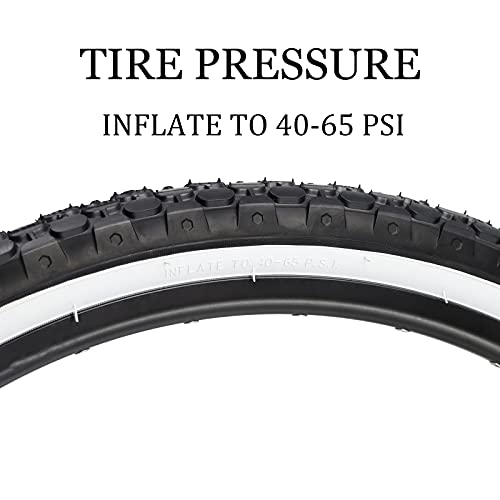 Hycline 2 Pack Bike Tire 24/26x2.125 Inch Folding Replacement Tire D299