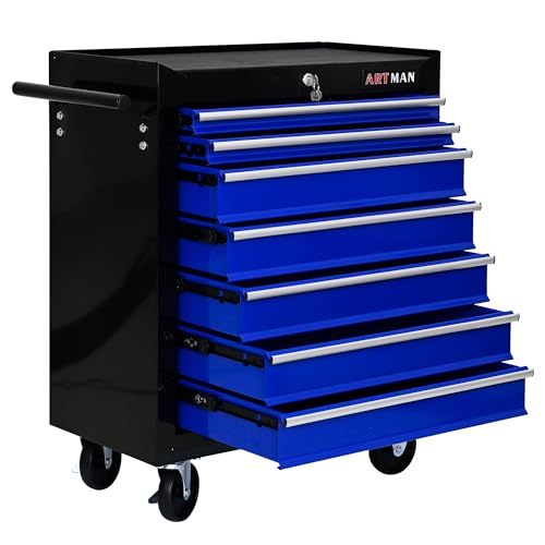 5-Drawer Rolling Tool Cart with Wheels, Black V51953