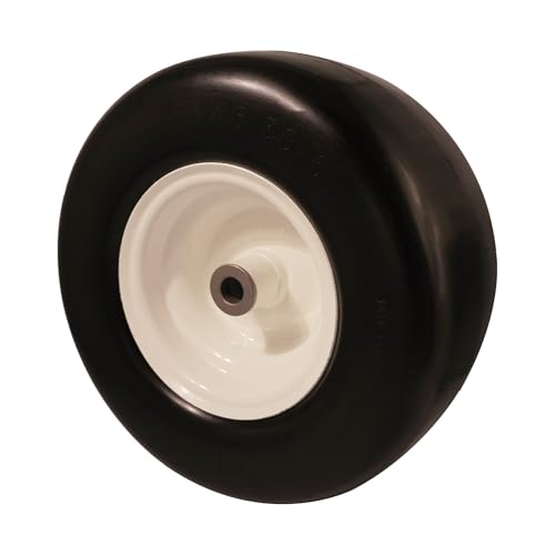 15x6.00-6 Flat Free Tire and Wheel Assembly for Zero Turn Lawn Mower T493