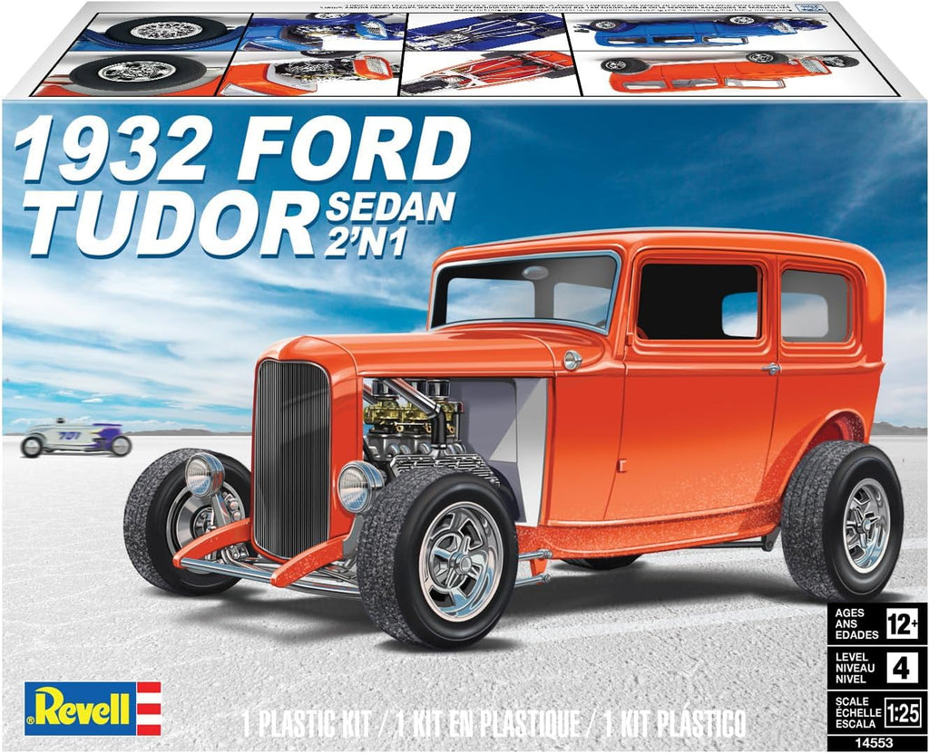 Revell 14553 '32 Ford Tudor Sedan 2'N1 1:25 Scale Model Building Kit Y14399