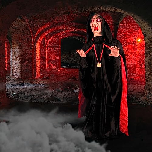Haunted Hill Farm 5.9 ft Animatronic Lurching Woman by Tekky S393