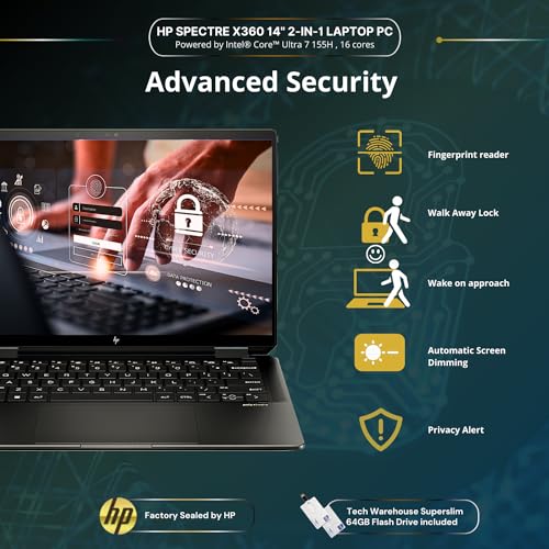 HP Spectre 14T x360 2-in-1 Laptop i7 16GB RAM 512GB SSD Touch O897067