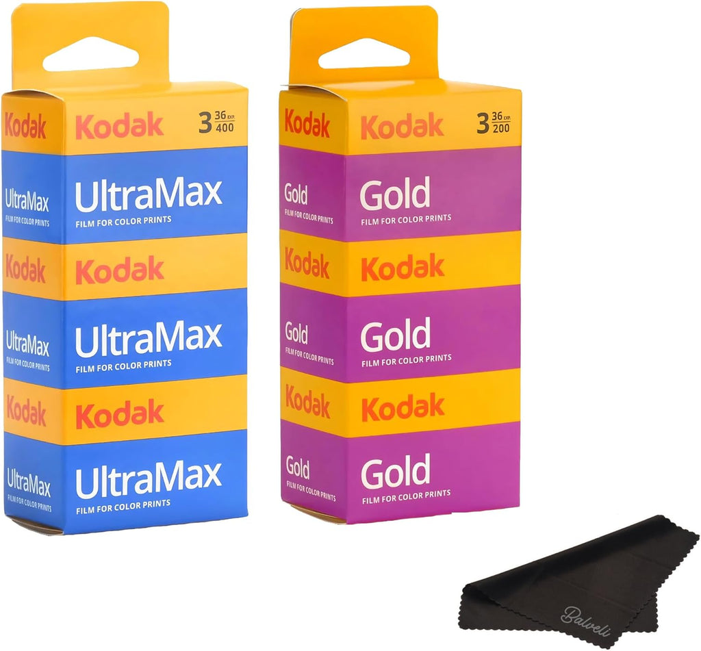 Kodak Ultramax 400 & Gold 200 35mm Film 3 Pack Bundle, 36exp M628