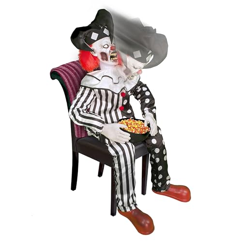 Haunted Hill Farm Soul Sucker Demon Reaper with Child by Tekky, Motion-Activated Halloween Animatronic Q202293
