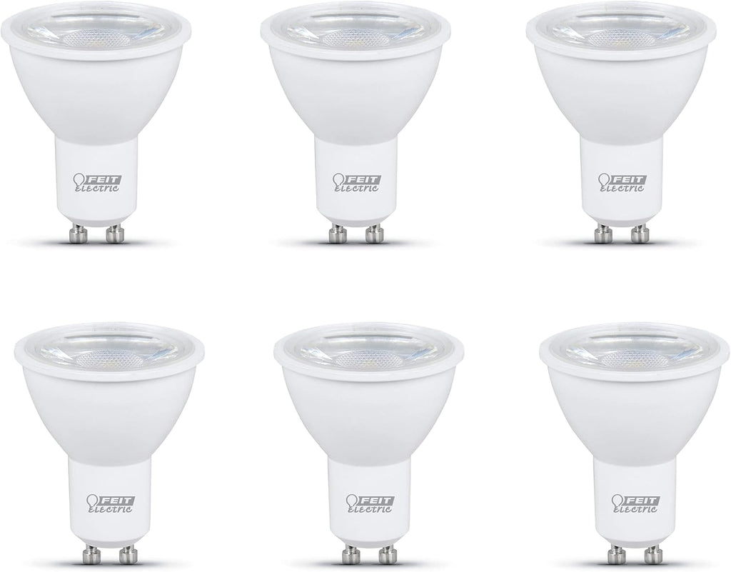 Feit Electric LED MR16 with a GU10 Base Light Bulb - 50W Equivalent - 10 Year Life - 500 Lumen - 5000K Daylight - Dimmable | 6-Pack