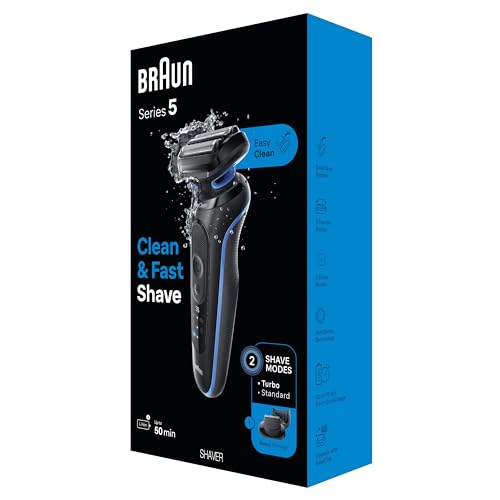 Braun Series 5 5020 Electric Razor for Men with Beard Trimmer, Wet & Dry, Black B265471