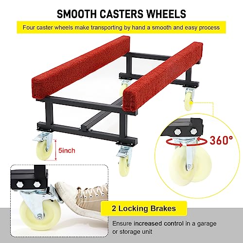 Watercraft PWC Dolly Jet Ski Dolly 1300 LBS Capacity Boat Trailer with Casters and Brakes C674