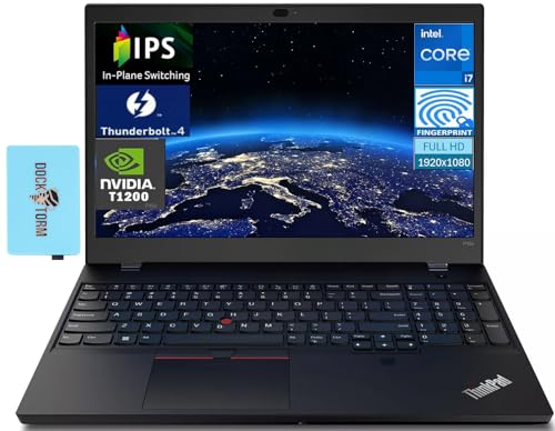 Lenovo ThinkPad P15v Gen 3 Mobile Workstation 15.6" IPS FHD Display (Intel i7-12700H, T1200 4GB, 16GB DDR5, 512GB SSD, Fingerprint, Thunderbolt 4, Win 11 Pro) w/DKZ USB Port Expander