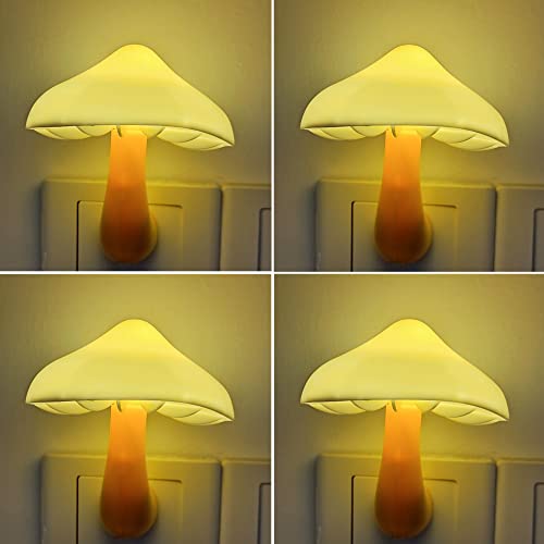 AUSAYE 4 Pack Plug in Mushroom LED Night Light for Bedroom R30736