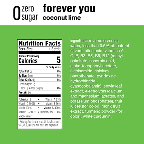 vitaminwater zero forever you nutrient enhanced water, coconut-lime, 20 fl oz, 12 Pack C49041