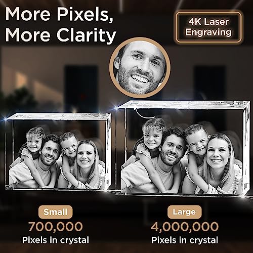 CAPTUR3D 3D Crystal Photo Personalized Gift Cube M870
