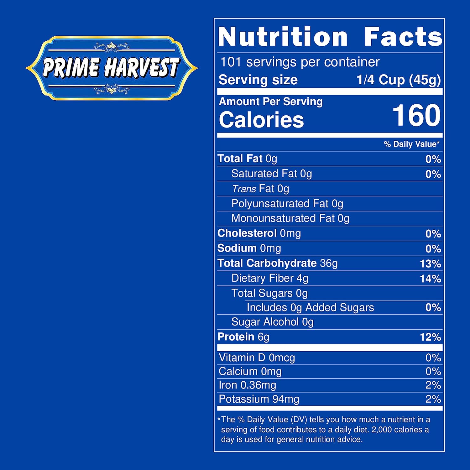 Prime Harvest Basmati Rice 10lbs Extra Long Grain T803070
