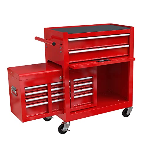 5-Drawer Rolling Tool Cart with Wheels, Black V51953