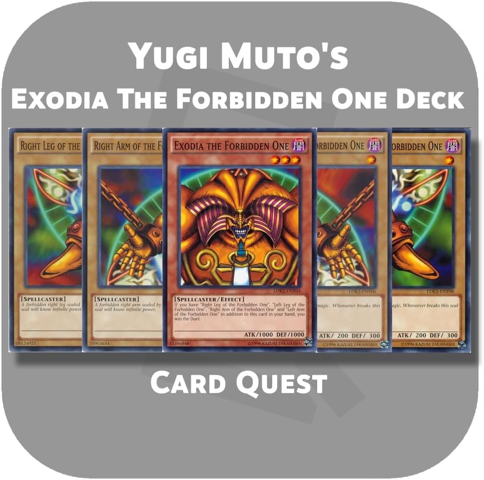 Complete Custom Deck for Yu-Gi-Oh! - Yugi Muto's Exodia The Forbidden One Deck