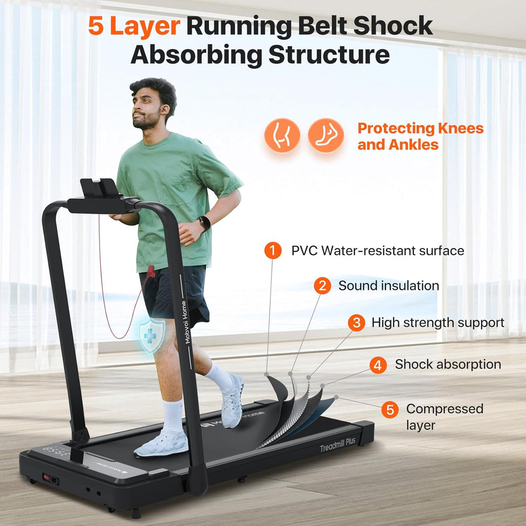 Mobvoi Home Treadmill Plus 3 in 1 Folding Walking Pad 2.5HP Compact Under Desk Running Machine O811769