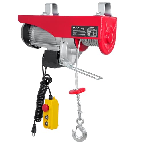 VEVOR 14ft 1320lbs Electric Hoist, 110V, 40ft Lifting Height T549