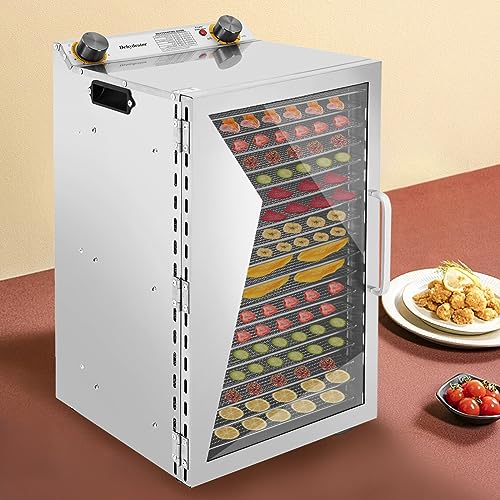 Food Dehydrator 18-Tray Commercial Dryer for Jerky, Meat, Fruit & Vegetables Q579203