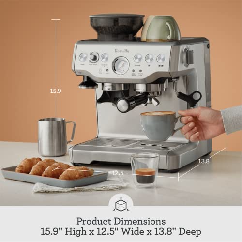 Breville Barista Express Espresso Machine BES870XL, Brushed Stainless Steel Q983