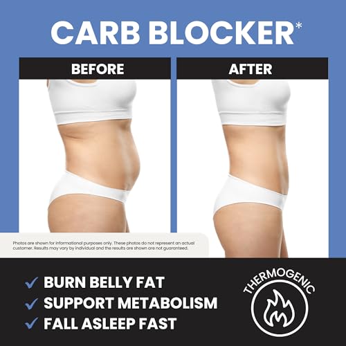 Night Time Fat Burner Hunger Suppressant & Carb Blocker, 120 Pills V116