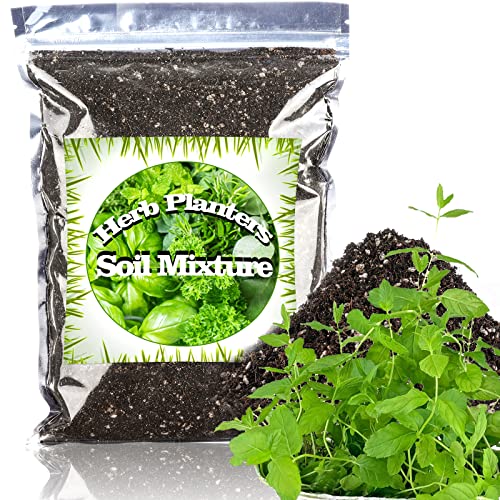 Organic Potting Soil Mix for All Indoor & Outdoor Small Containers Including Herbs, Vegetables, and Flowers 1 qt