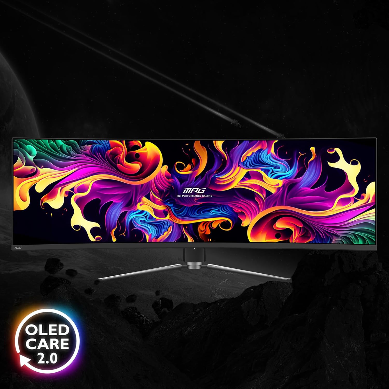 MSI MPG 491CQP QD-OLED 49 Curved Gaming Monitor, DQHD 144Hz, 0.03ms P744915