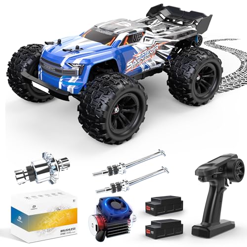 DEERC Fast Brushless RC Car for Adults, 1:16 4x4 Monster Truck U2411