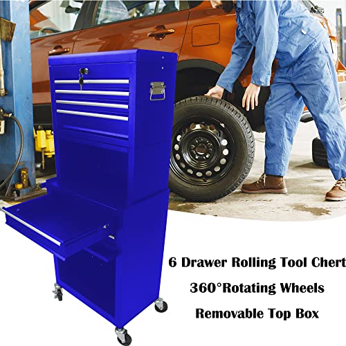 5-Drawer Rolling Tool Cart with Wheels, Black V51953