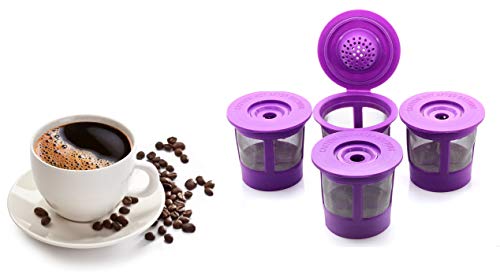 Reusable K Cup Coffee Filter Pod for Keurig 1.0 & 2.0, 4 Pack A2046