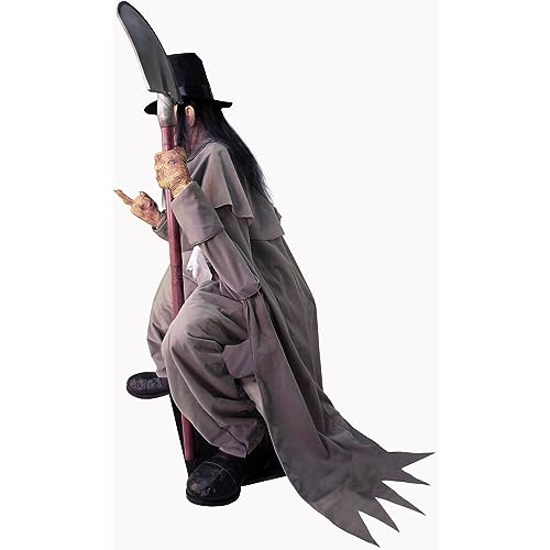 Haunted Hill Farm Soul Sucker Demon Reaper with Child by Tekky, Motion-Activated Halloween Animatronic Q202293