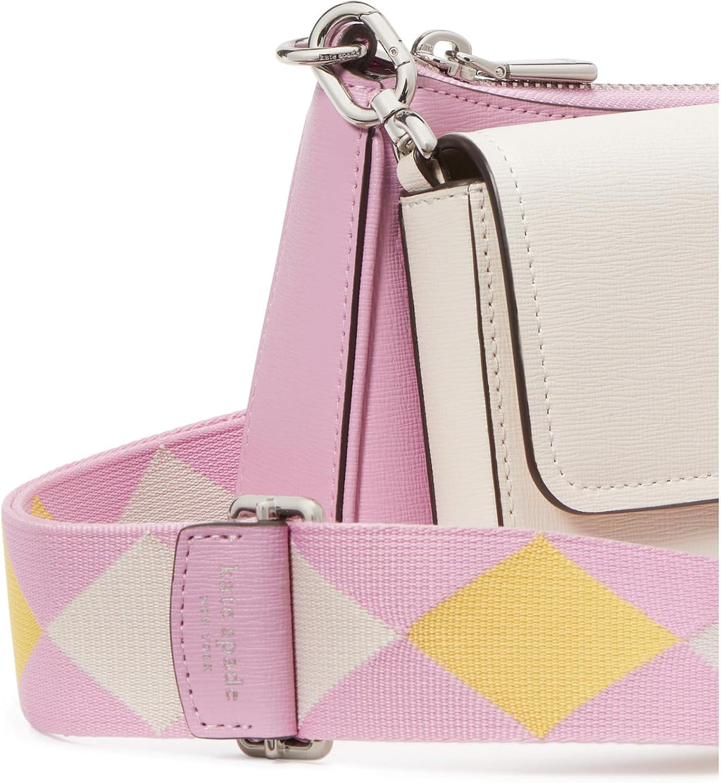 Kate Spade New York Colorblocked Saffiano Leather Double Up Crossbody E90225