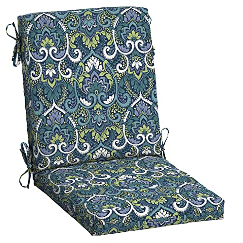 ARDEN Outdoor Dining Chair Cushion 20 x 20 in Weather-Proof Fade Resistant Sapphire Blue J523