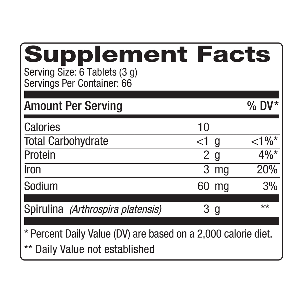 Nutrex Hawaii Pure Hawaiian Spirulina 500 mg Tablets, 400 Ct I978000