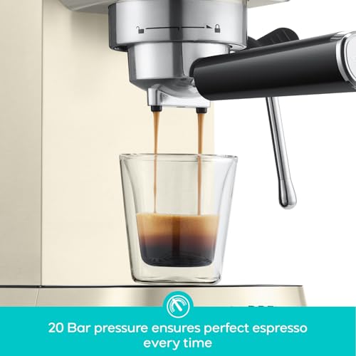 CASABREWS CM5418 Espresso Machine 20 Bar, Compact Espresso Maker with Milk Frother, Stainless Steel, Silver K680