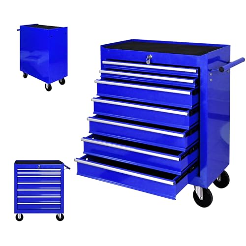 5-Drawer Rolling Tool Chest with Brake Casters, Black E95317
