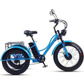 Electric Trike Adults, 380lbs, 24-20" Fat Tire 3 Wheel Electric Bicycle, 750W 48V 15Ah Removable Battery, Electric Tricycle 350lbs for Seniors
