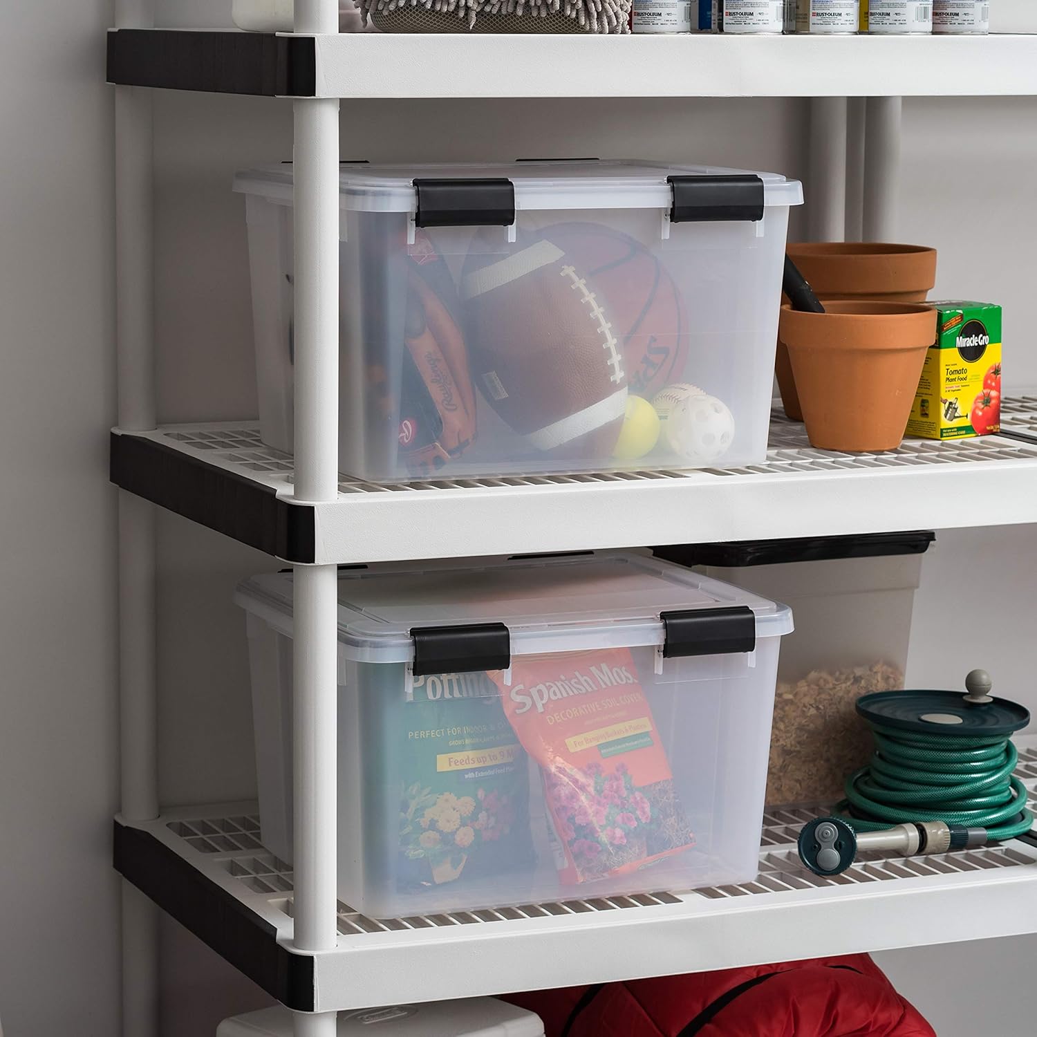 IRIS USA WEATHERPRO Plastic Storage Box with Durable Lid and Seal U233