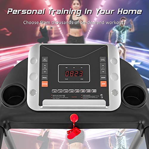 Foldable Treadmill 2.5 HP Portable with Incline LED Display for Home Q467729