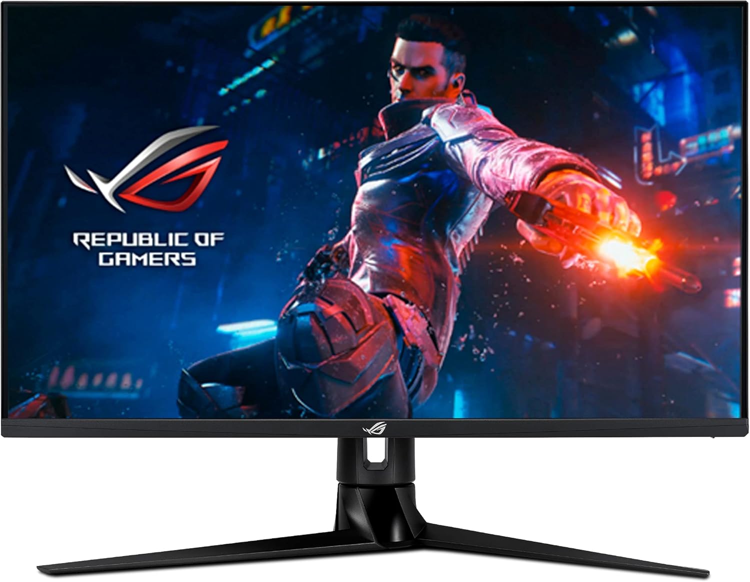 ASUS ROG Swift PG32UQ 32” 4K HDR 144Hz DSC HDMI 2.1 Gaming Monitor, UHD (3840 x 2160), IPS, 1ms, G-SYNC Compatible, Extreme Low Motion Blur Sync, Eye Care, DisplayPort, USB, DisplayHDR 600