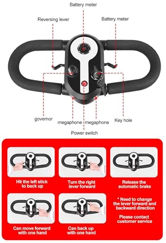 4 Wheel Mobility Scooter for Seniors with Lights, Collapsible Travel Scooter with Basket, Black C69422