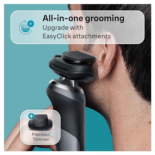 Braun Series 7 7120s Electric Shaver for Men, Wet & Dry, Waterproof, Precision Trimmer, Space Grey N44970
