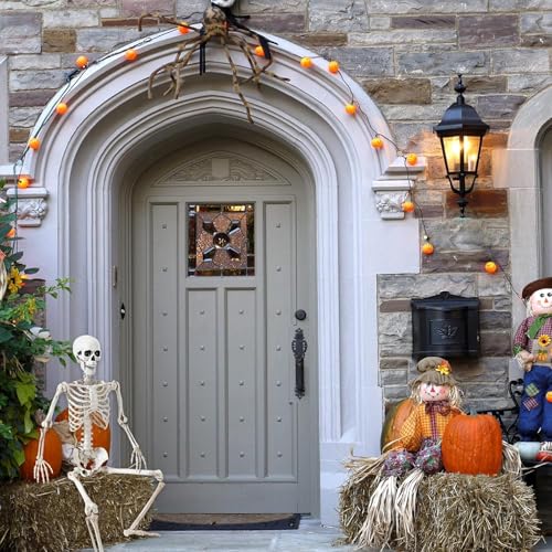 5.4 ft Posable Halloween Skeleton Decoration with Movable Joints L910930