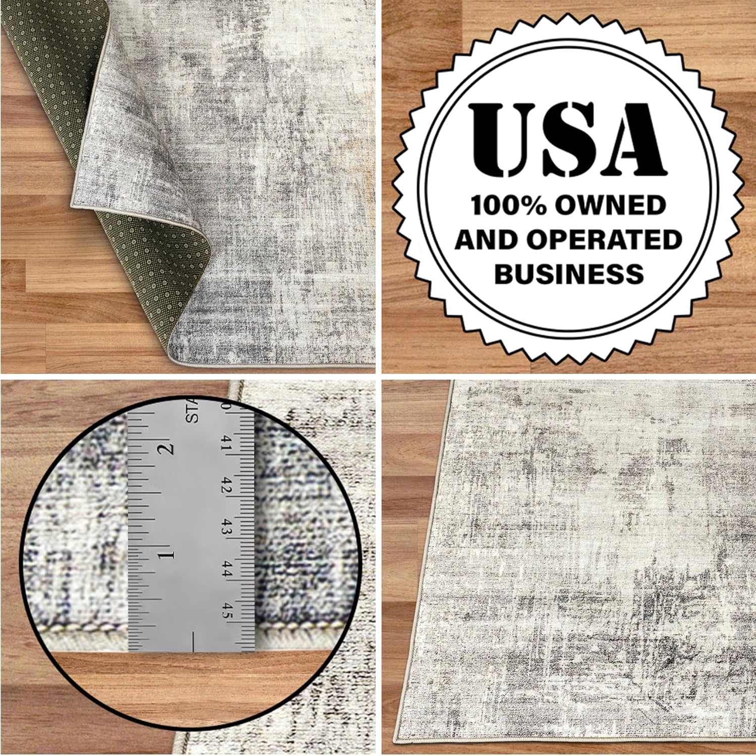 ReaLife Machine Washable Area Rug Runner - Beige 2'6" x 6' N895254
