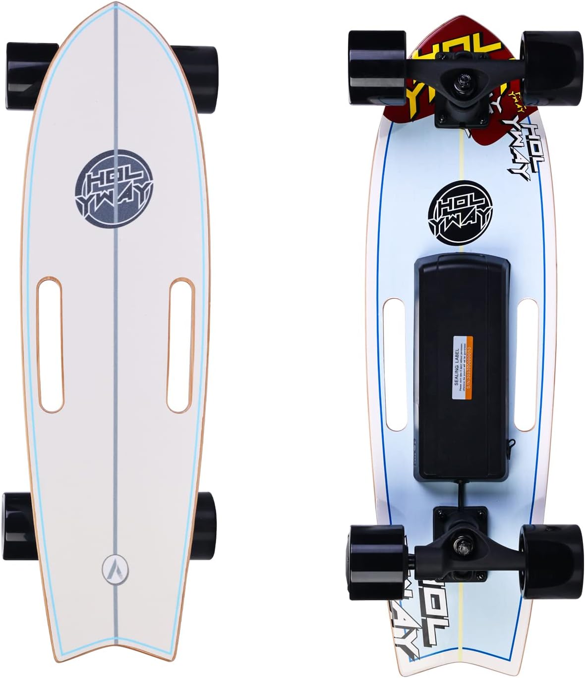 Electric Skateboard Electric Longboard with Remote Control Electric Skateboard,350W Hub-Motor,13 MPH Top Speed，5.5 Miles Range,3 Speed Adjustment，Max Load 160 Lbs,6 Months Warranty