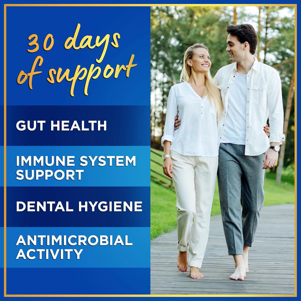 Lactobacillus Salivarius Probiotic Capsules for Oral, Dental, and Immune Health, 60 Count U928