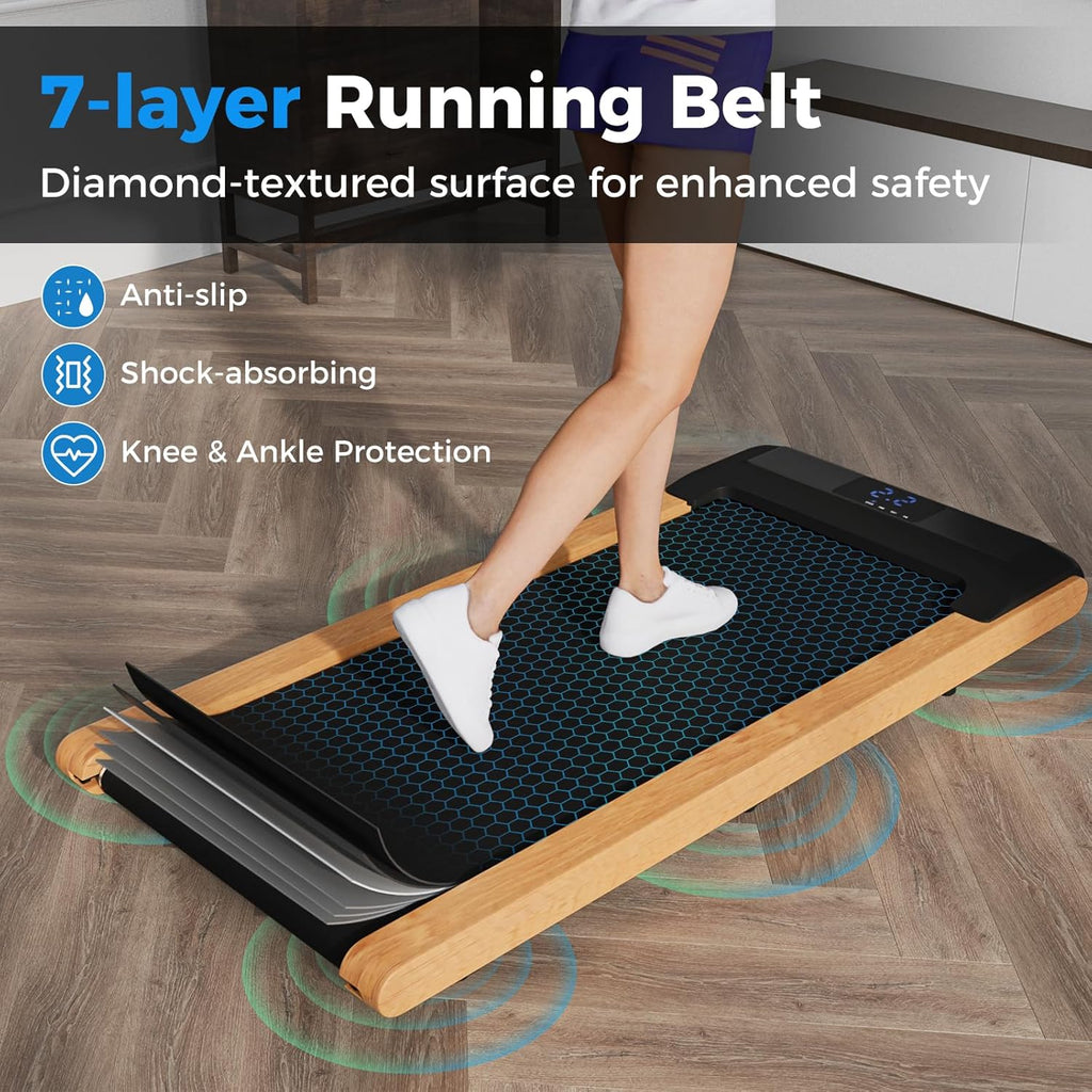 Goplus Walking Pad, Under Desk Treadmill with Remote Control and LED Display H397889