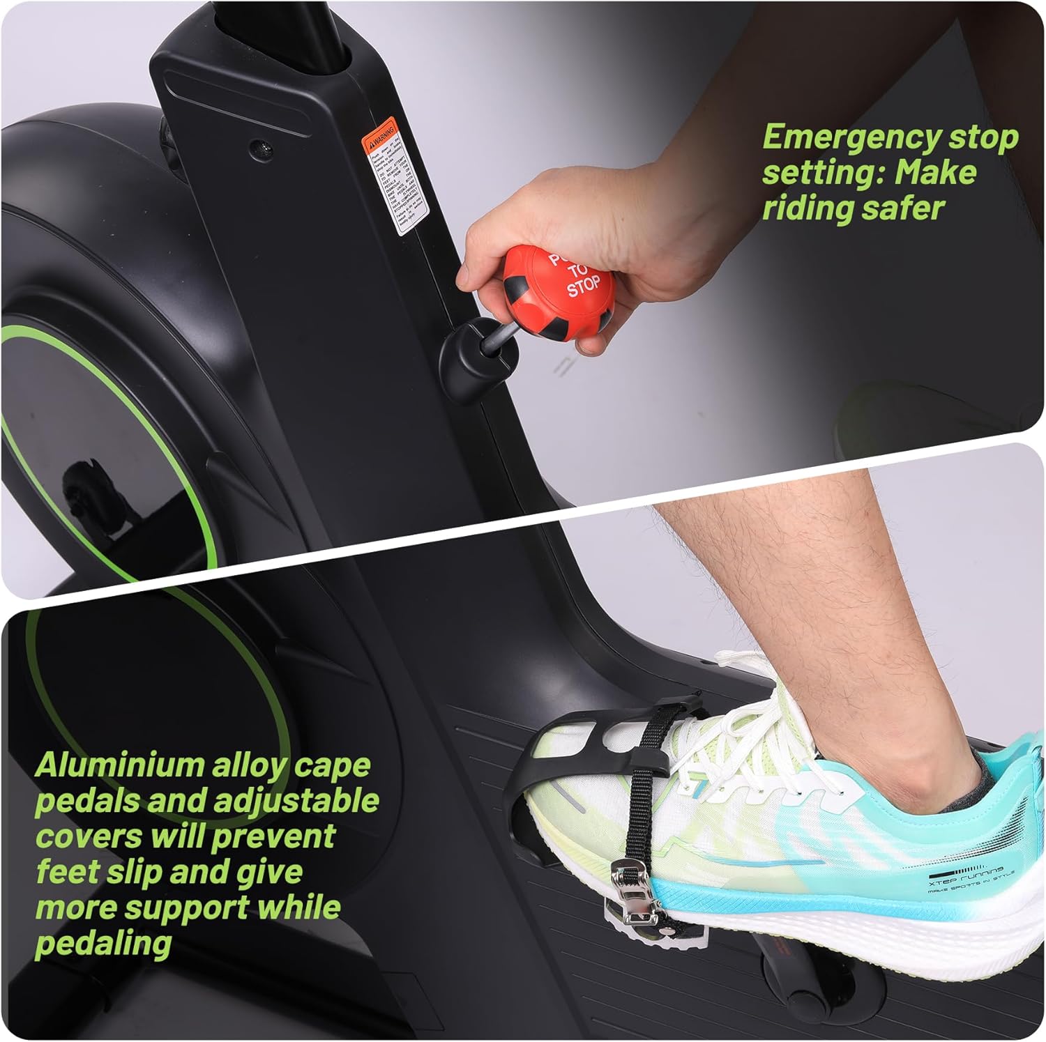 Exercise Bike, Indoor Cycling Bike with Magnetic Resistance, Low Noise G8605